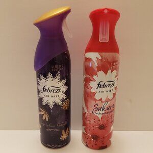 Febreze Air Refreshers Sakura&Orchard Blossom and Sugarplum Delight X2 New